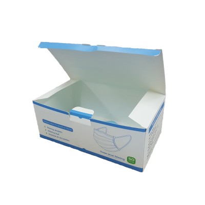 2020 Custom Face Disposal Masks Packaging printing OEM box packaging with logo