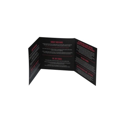 Guangdong customized trifold brochure printing, folded brochure design