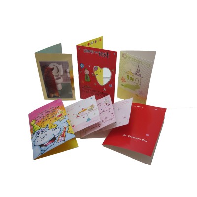 Wholesale custom printing paper happy birthday greeting card