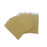 Custom printing logo brand name pouch brown kraft paper mini coin envelopes with free design